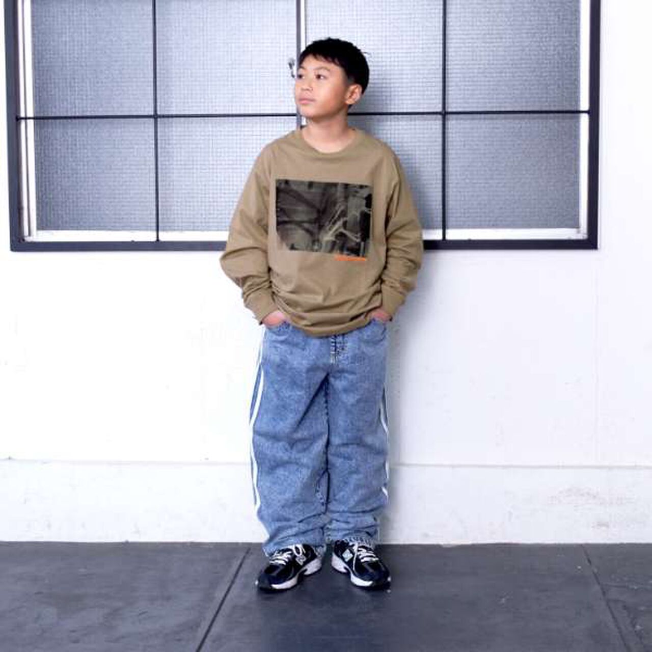 Photo Front Print Long-Sleeve T-Shirt,White, large image number 7