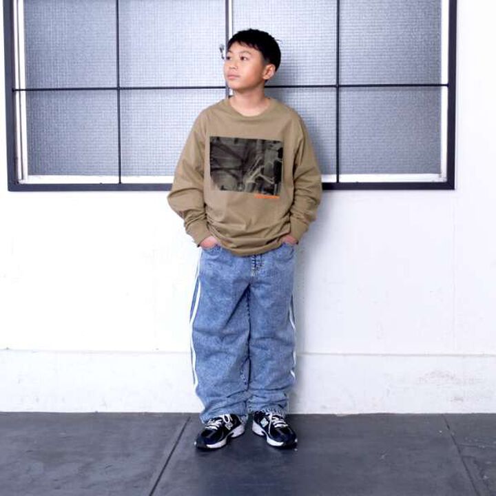 Photo Front Print Long-Sleeve T-Shirt,White, medium image number 7