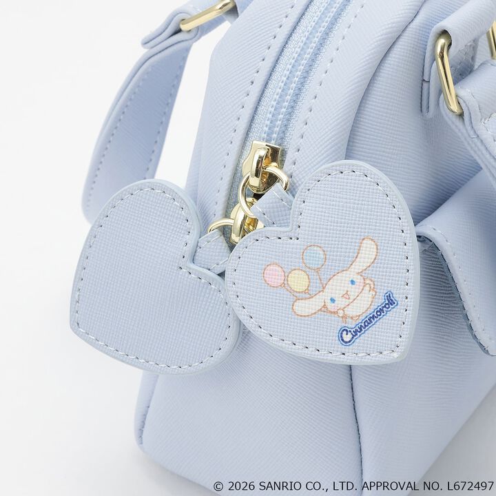 [Sanrio Characters] Mini Boston Faux Leather Shoulder Bag,Off white, medium image number 7