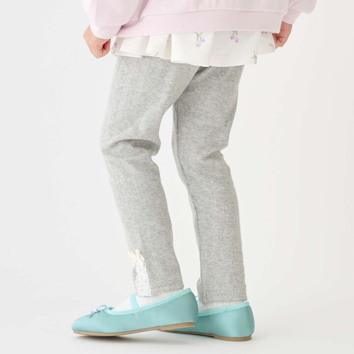 Lace-Up Leggings,Black, medium image number 1