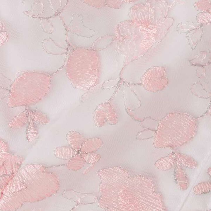 Floral Embroidery Lace One-Piece Dress,Light pink, medium image number 10