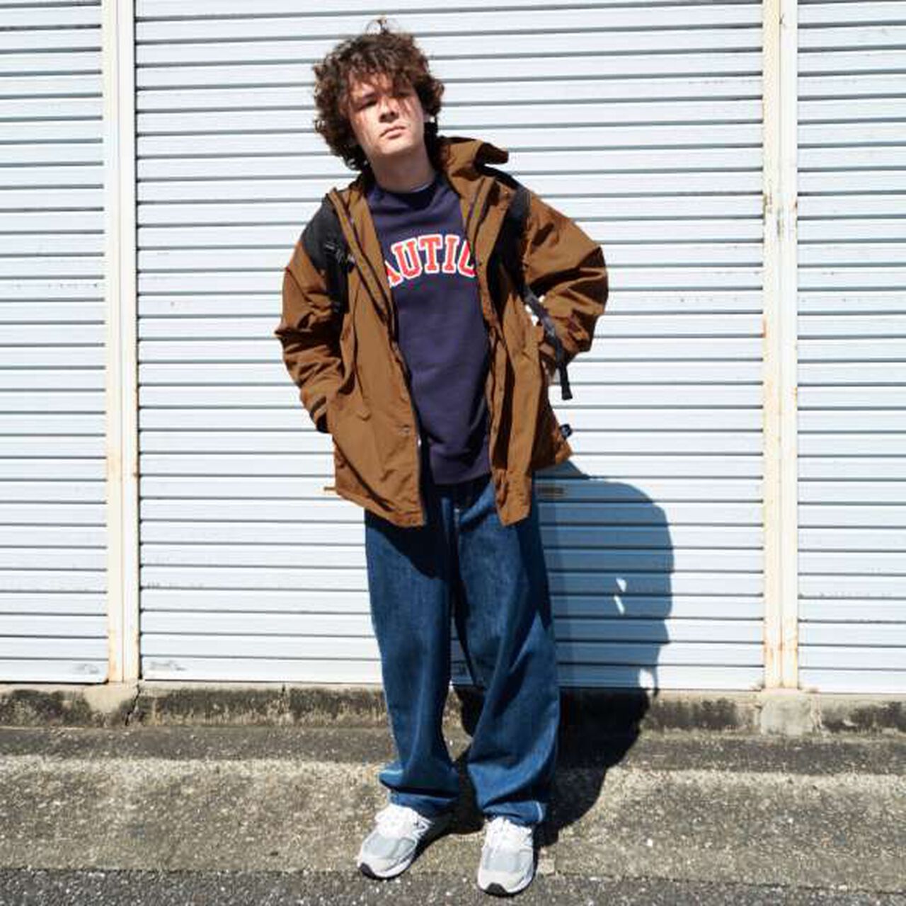 Water-Repellent Nylon 3-Way Coat with Boa Inner,Khaki, large image number 3