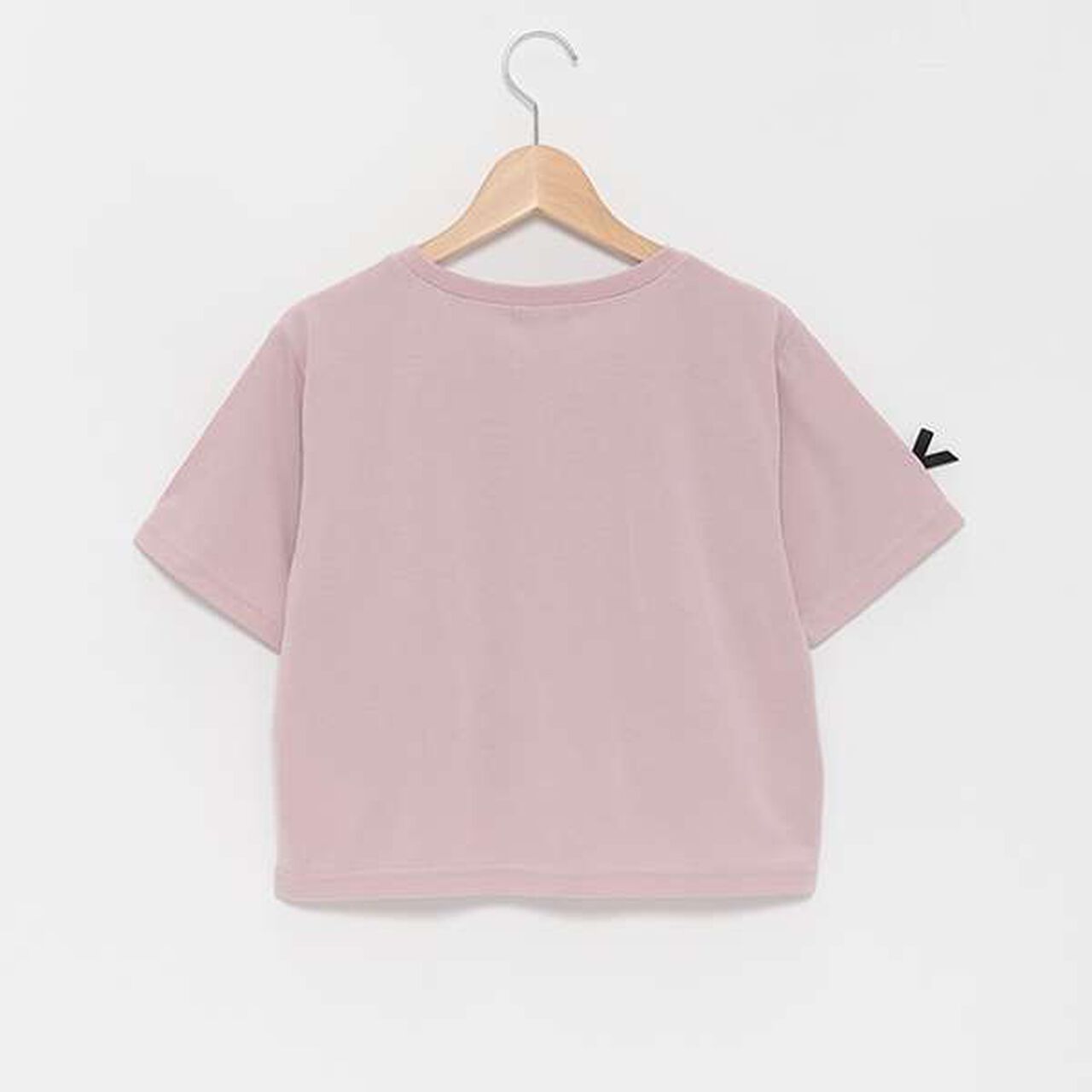 Ribbon Half T-Shirt,Top gray, large image number 1