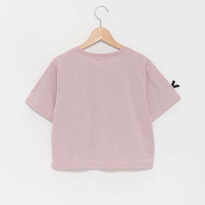 Ribbon Half T-Shirt,Top gray, medium image number 1