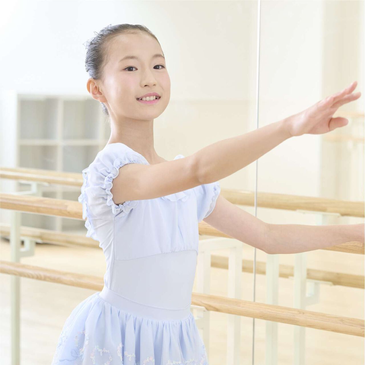 [Ballet] Leotard & Skirt Set,Sax blue, large image number 1