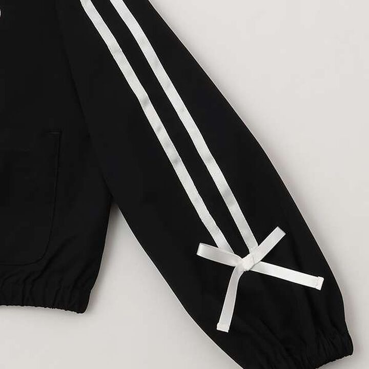 Ribbon Line Bomber Jacket,Black, medium image number 8