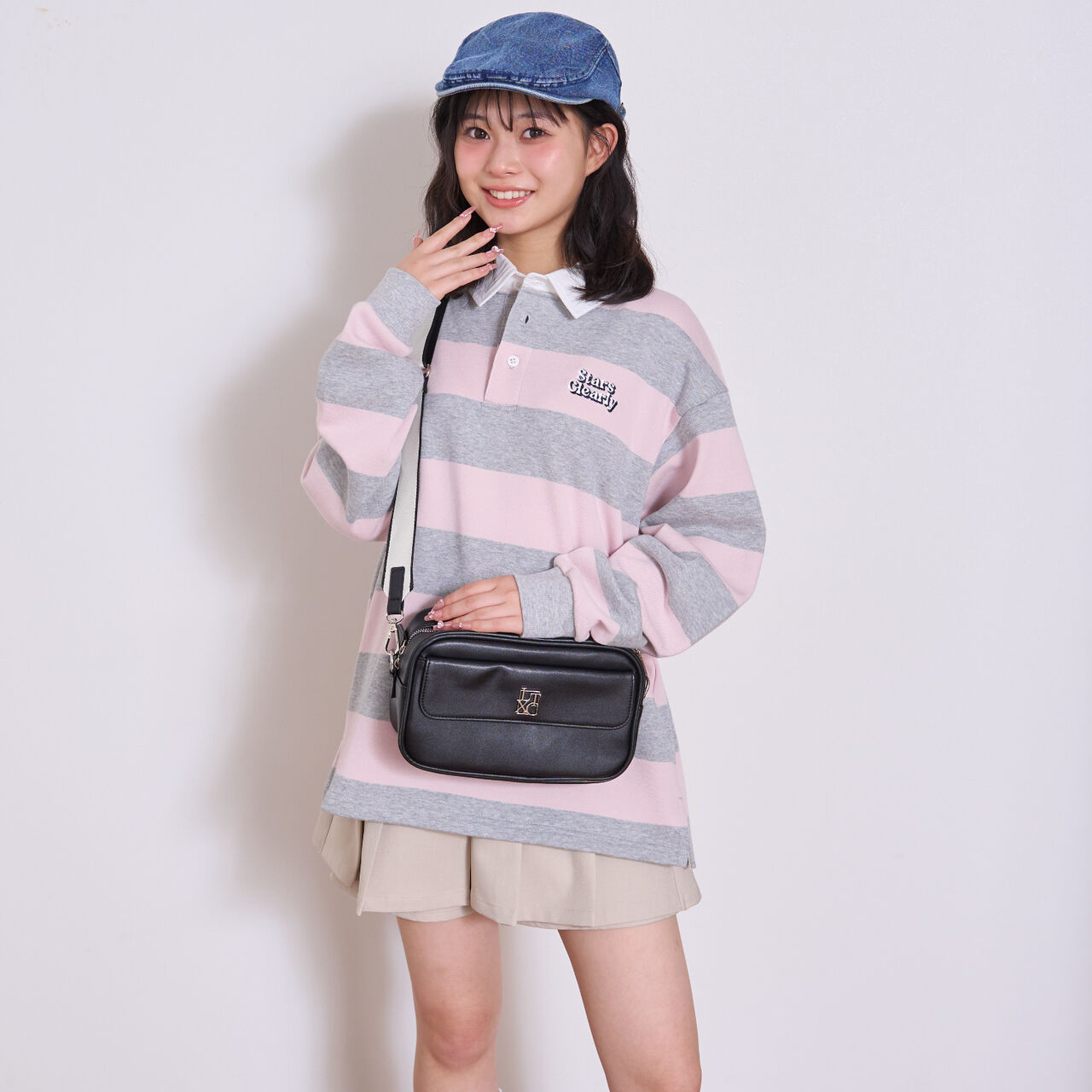 [LTXC] Jacquard Tape Flap Shoulder Bag,Ivory, large image number 1