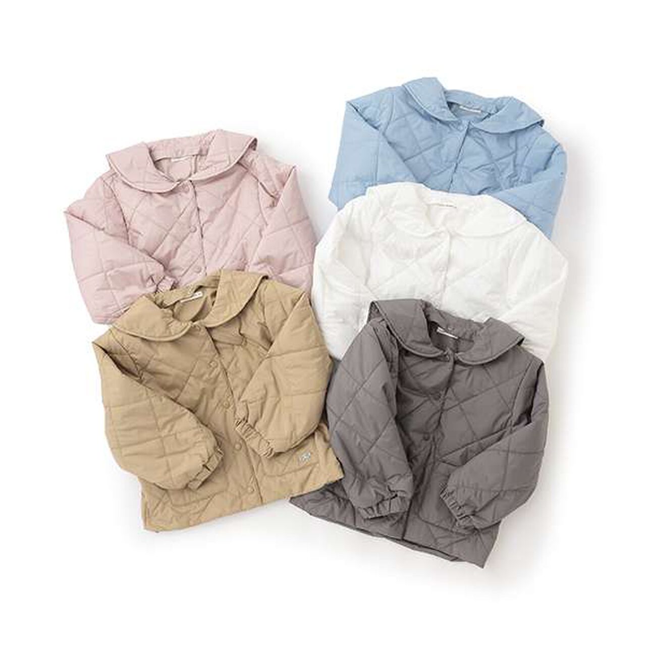 Quilted Bomber Jacket with Removable Sailor Collar,Charcoal gray, large image number 15