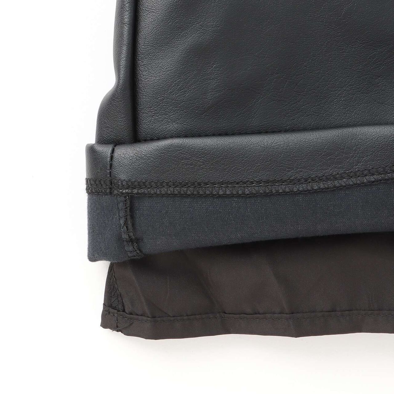 [LTXC] Faux Leather Shorts,Black, large image number 12