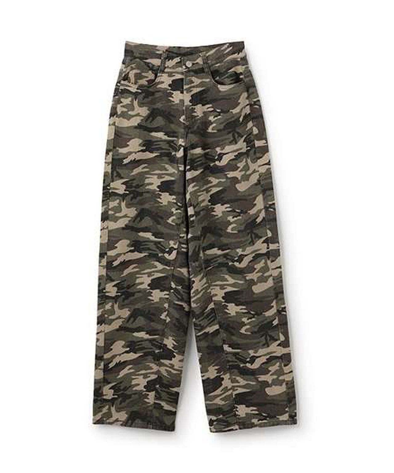 Curved Pants,Khaki, large image number 19