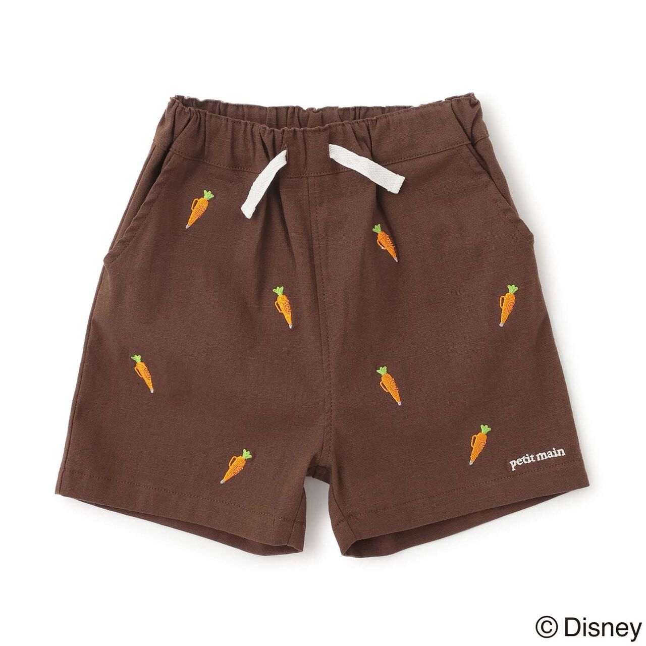 [Zootopia] Embroidered Half Pants,Sax blue, large image number 4