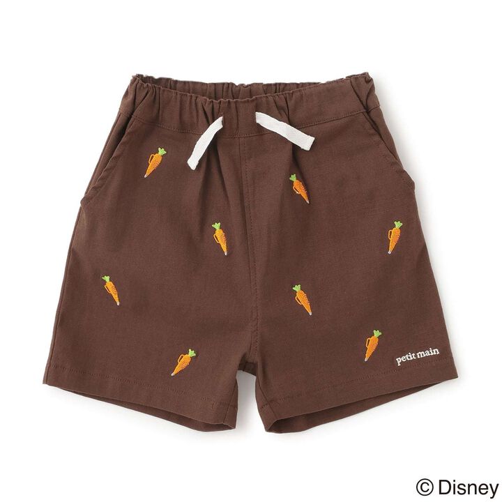 [Zootopia] Embroidered Half Pants,Sax blue, medium image number 4