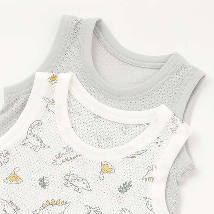 [Weak Acidity] Mesh Tank Romper,Light blue, medium image number 3