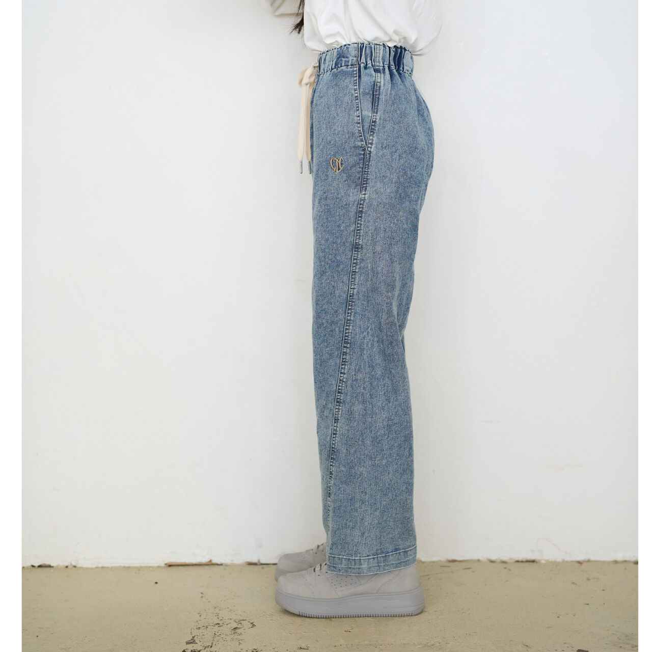 [ME DENIM] Stretch Quick-Dry Easy Pull-On Pants,Gray, large image number 16