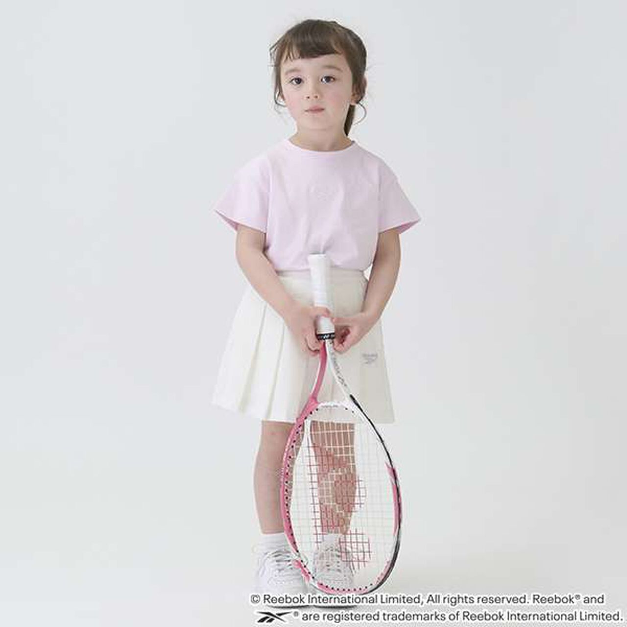 Reebok Logo Pleated Skirt Shorts,Light pink, large image number 5