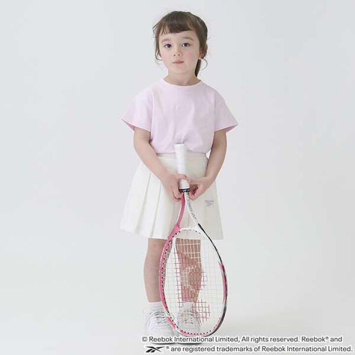 Reebok Logo Pleated Skirt Shorts,Light pink, medium image number 5