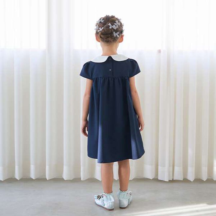 Tulle Ribbon Mini Hair Clips 10-Piece Set,Gray, medium image number 5