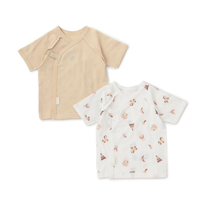 [Weak Acidity] Short Baby Undershirt,Cream, medium image number 0