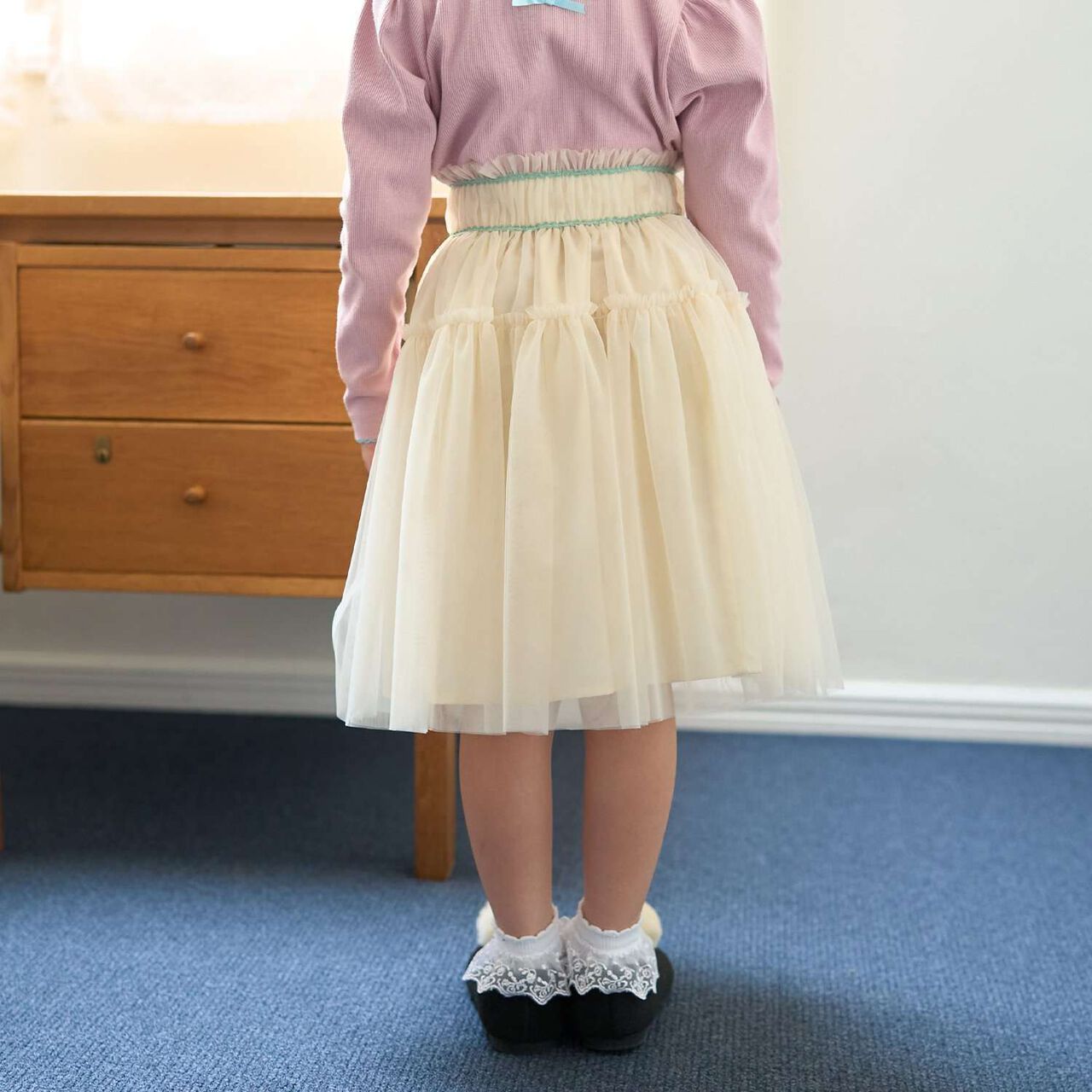 [Halloween] Gathered Tulle Skirt,Ivory, large image number 19