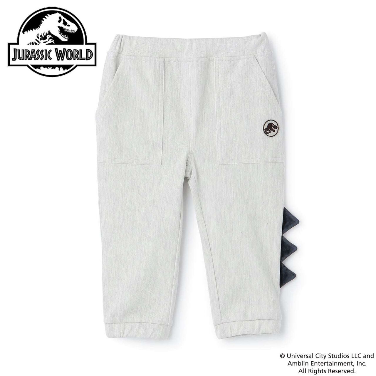 [JURASSIC WORLD] Cut Long Pants,Smoke white, large image number 4