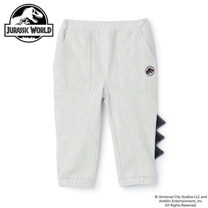 [JURASSIC WORLD] Cut Long Pants,Smoke white, medium image number 4
