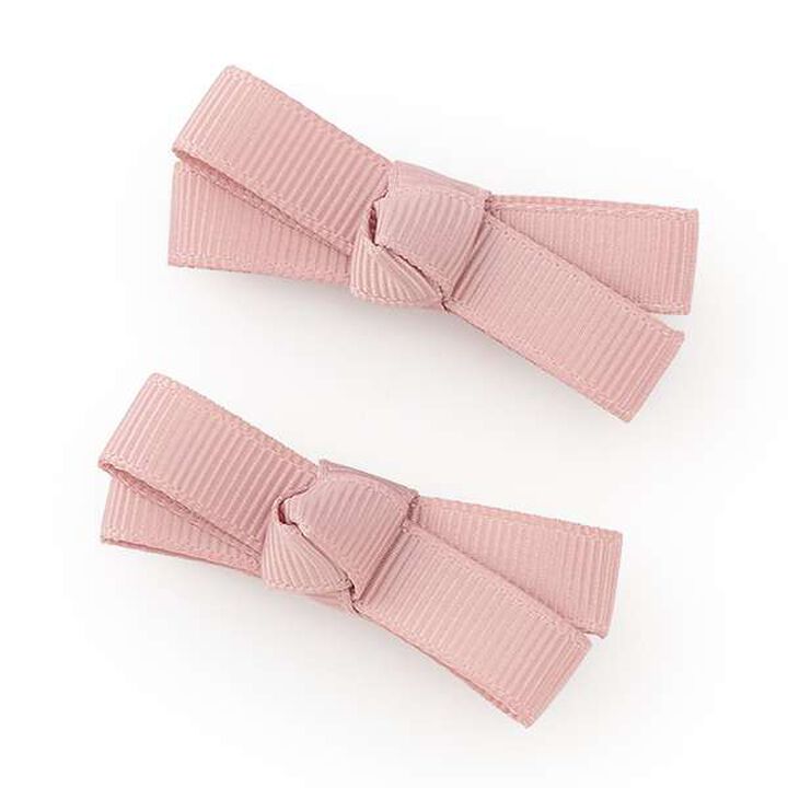 Ribbon Hair Clips 2P,Sax blue, medium image number 11