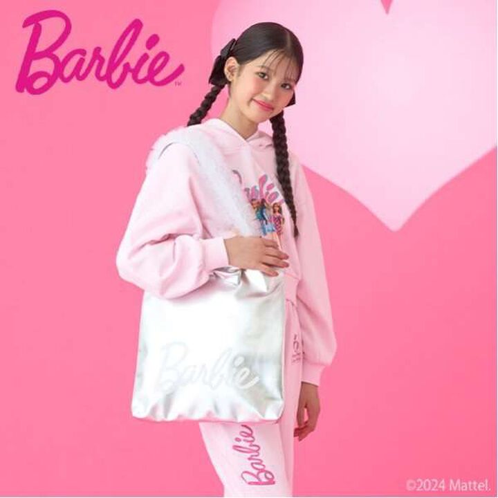 Barbie / Sparkling Tote,Silver, medium image number 0