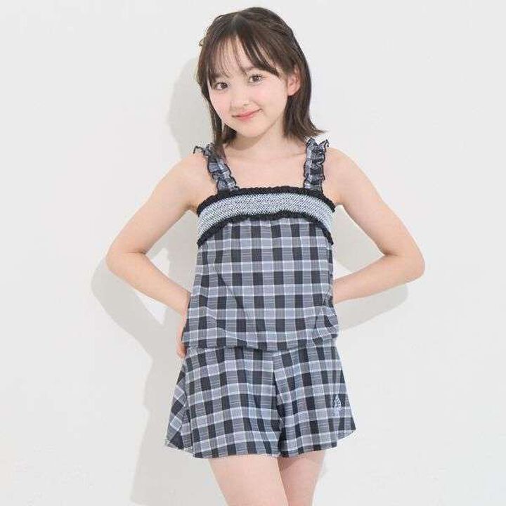 [SWIM] Checkered Romper,, medium
