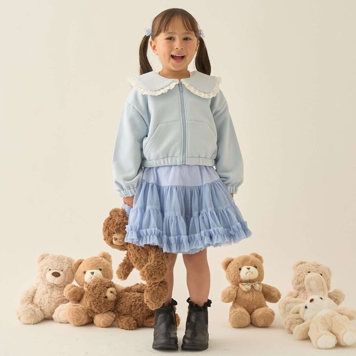 [Lycee Mine Ballet Series] Coordinatable Setup Sailor Collar Full-Zip Sweatshirt,Light blue, medium image number 26