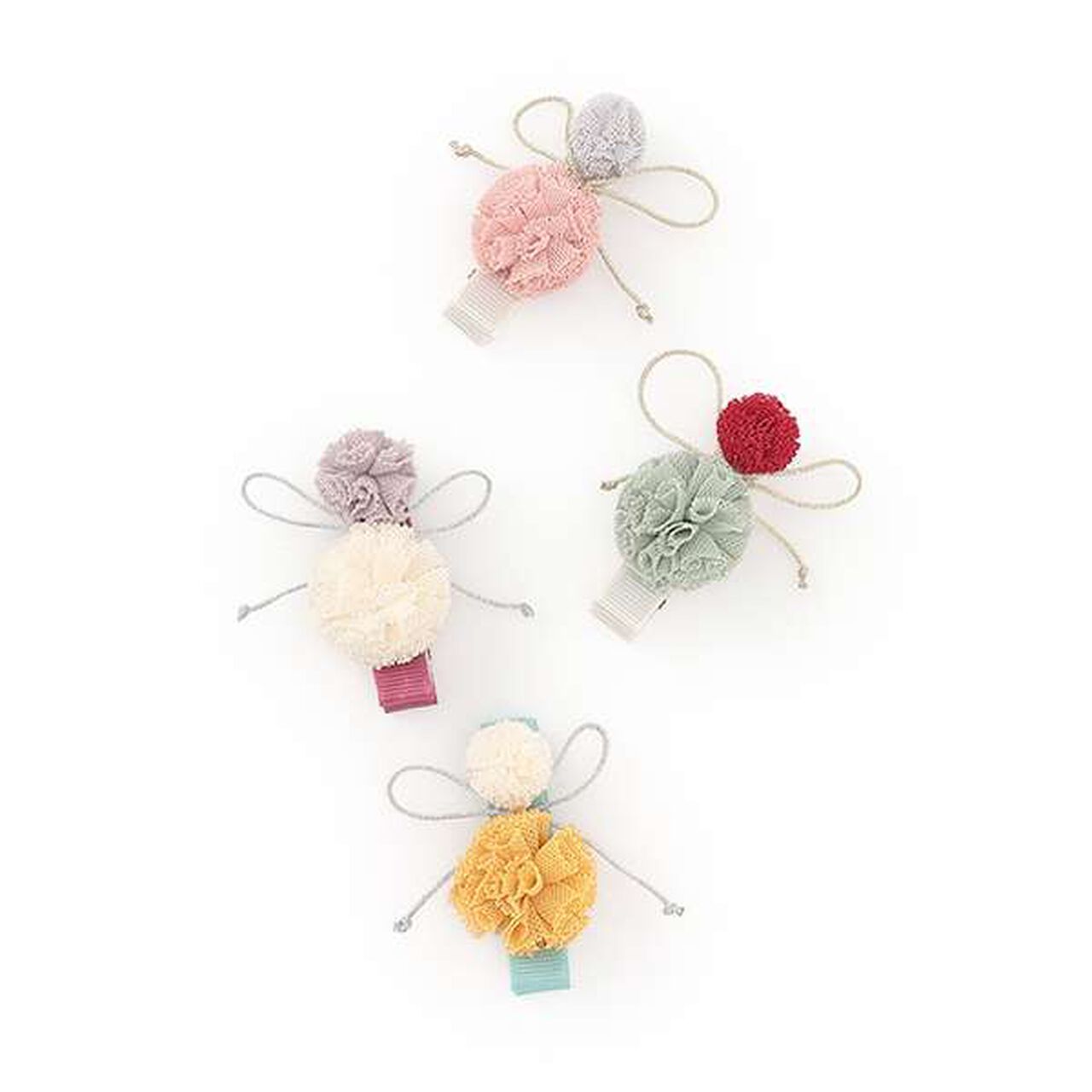 Pom-Pom Hair Clip,Orange, large image number 3