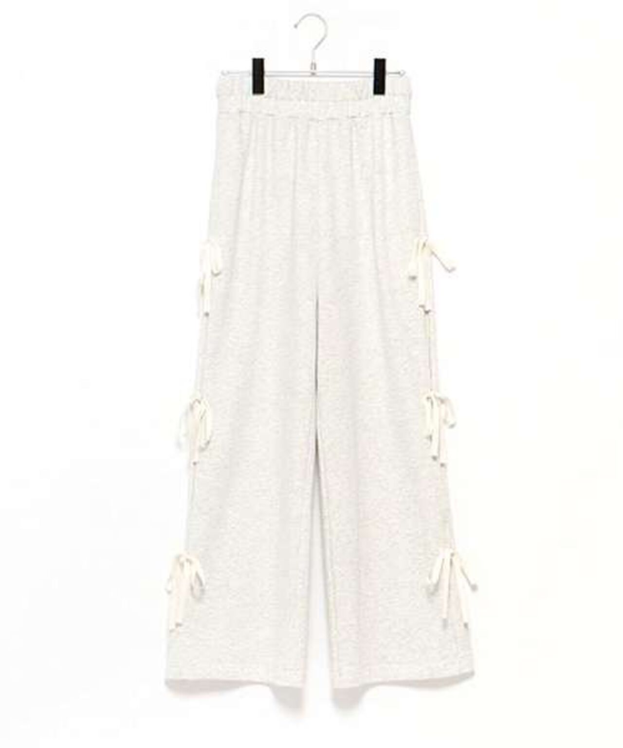 Side Ribbon Tuck Pants,Smoke white, large image number 7