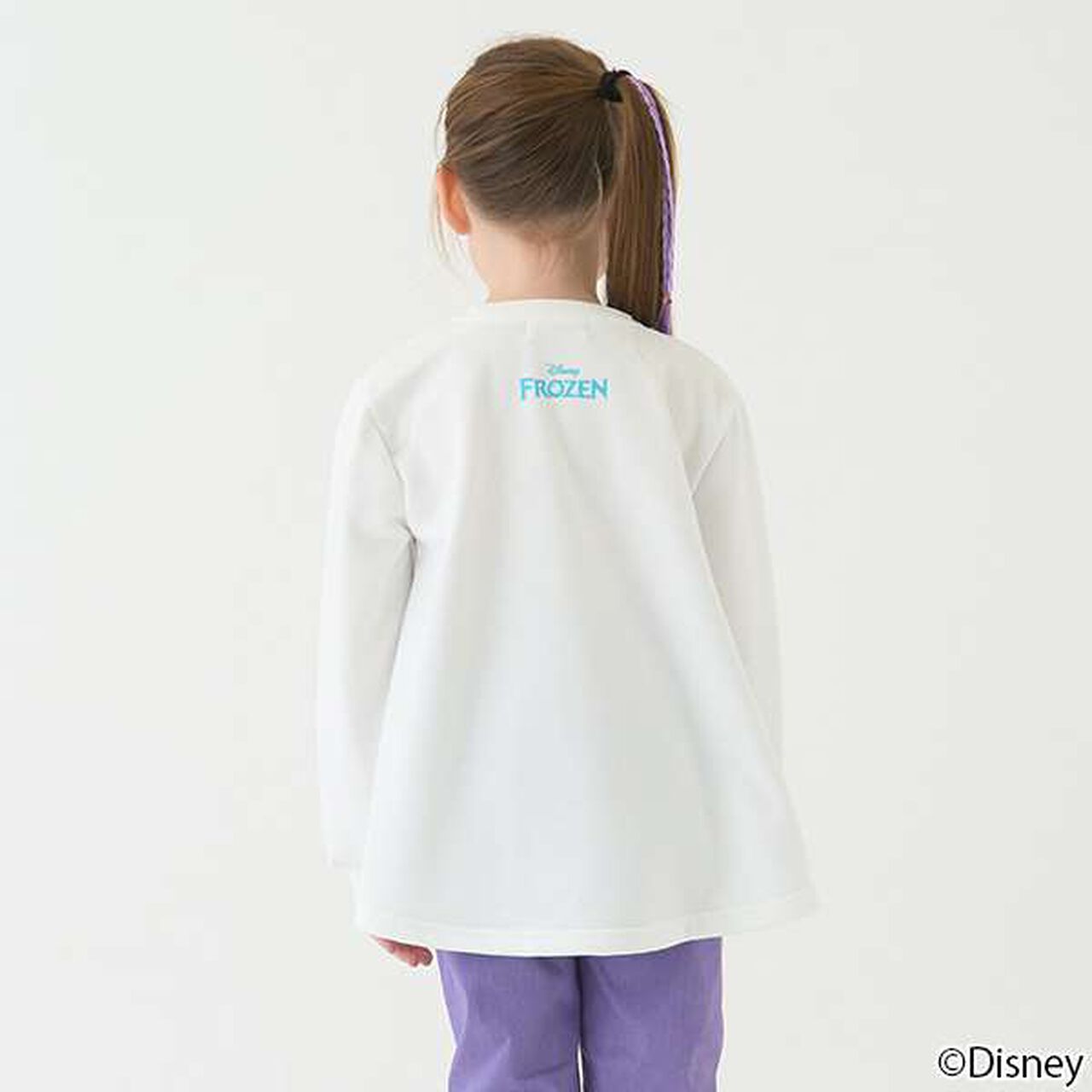 [FROZEN] Fleece A-Line Pullover,Ivory, large image number 3