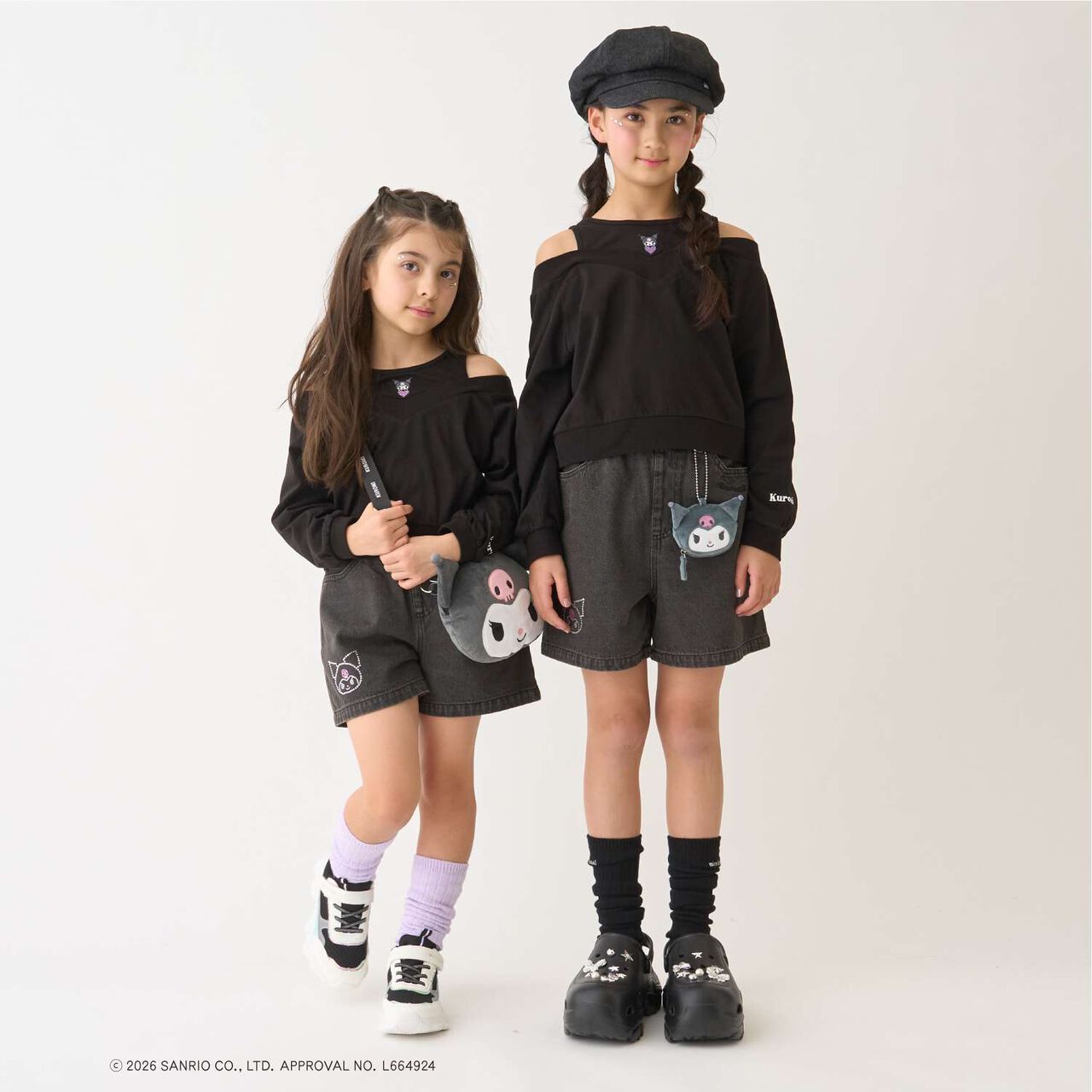 [Sanrio Characters] Denim Shorts,Black, large image number 11