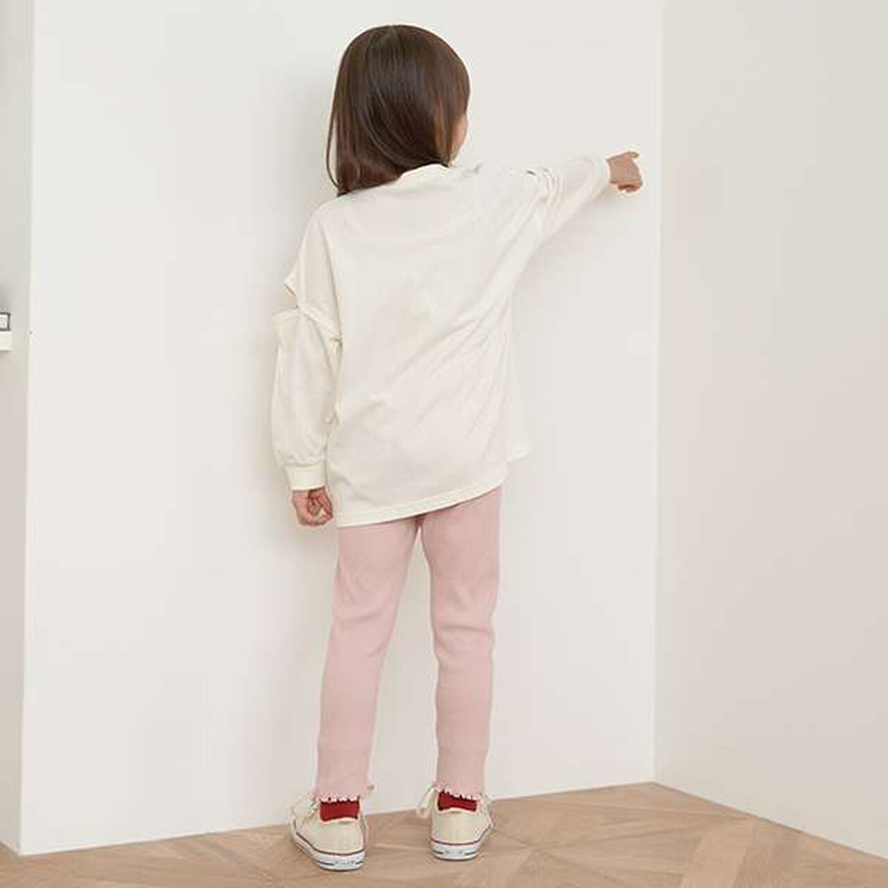 Assorted Ribbed Leggings,Black, large image number 12