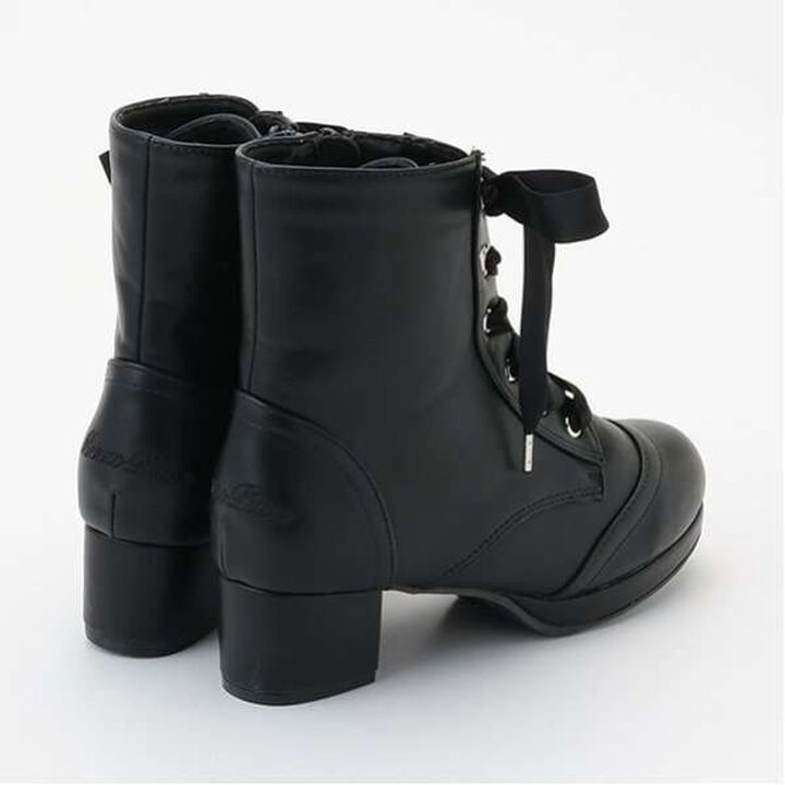 Satin Ribbon Lace-Up Short Boots,Light beige, medium image number 12