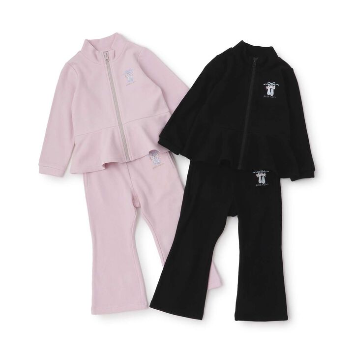 Ballet Peplum Zip-Up Pants Set,Light pink, medium image number 16