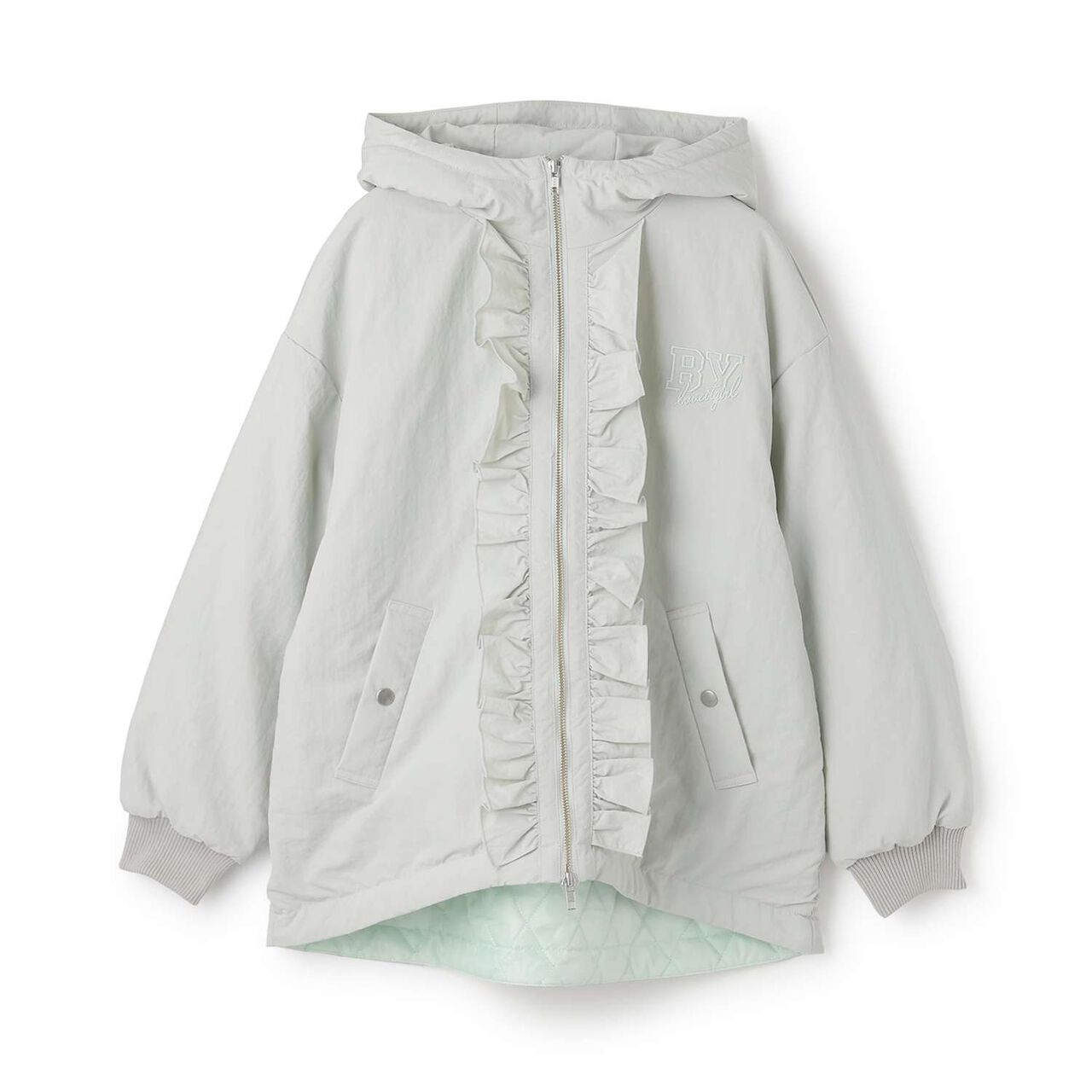 Monster Parka Coat,Mint, large image number 0