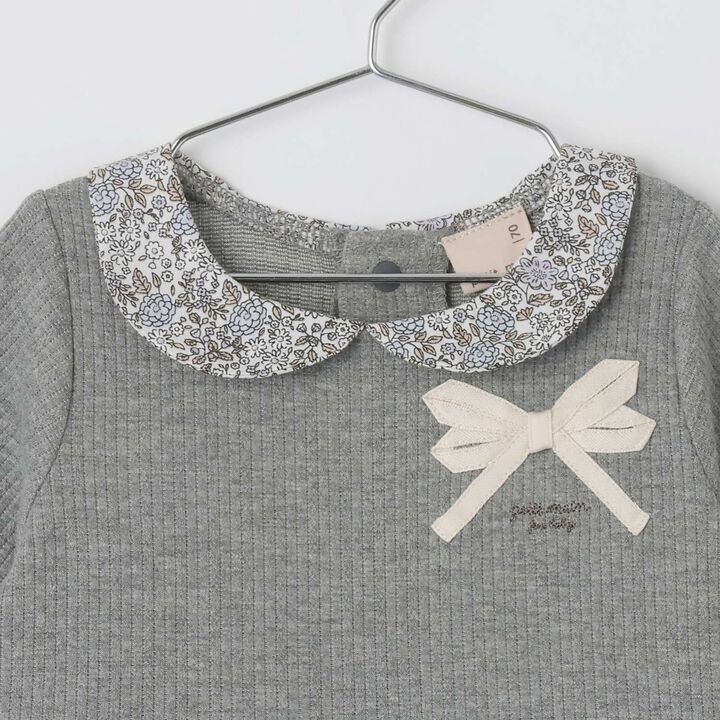 Collared Balloon SK Romper,Light pink, medium image number 5