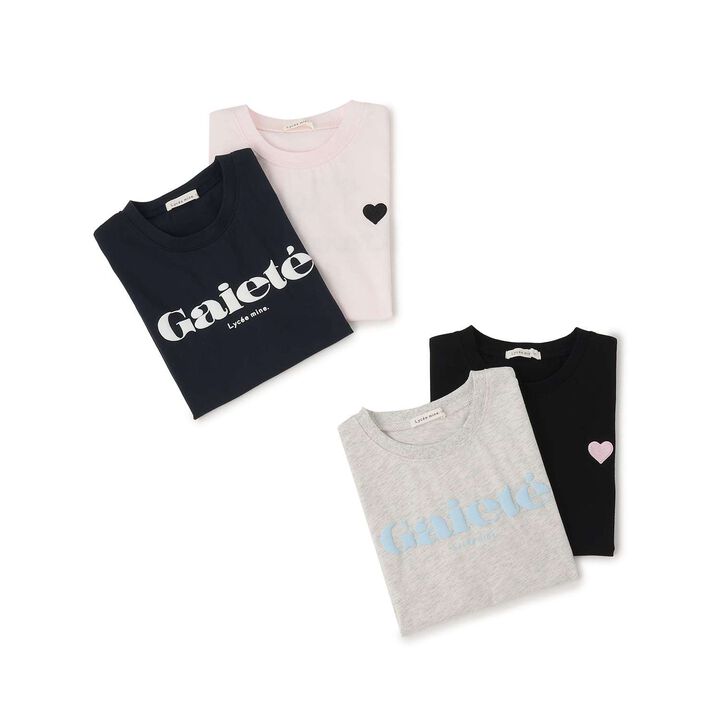 [100% Cotton] Heavy Rotation A-Line T-Shirt 2-Piece Set for Girls Kids,Dark red, medium image number 14