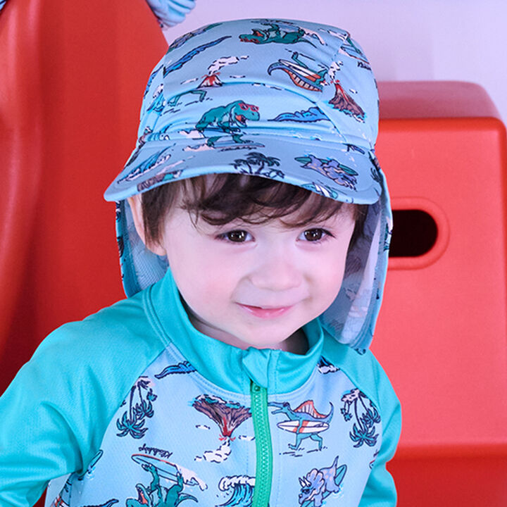 [SWIM] All-Over Pattern Sunshade Cap,Emerald green, medium image number 0