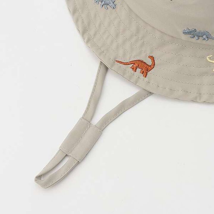 [Heat-Resistant] Embroidered Bucket Hat,Off white, medium image number 11