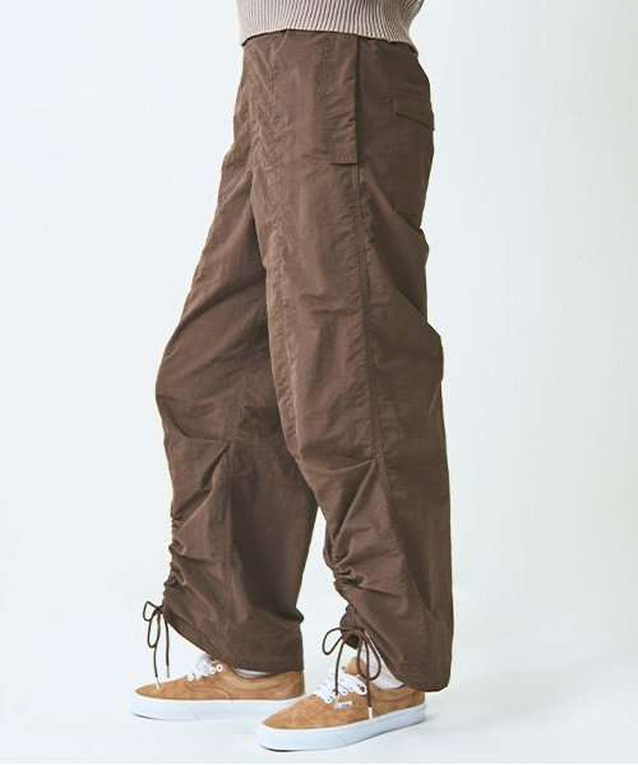 Shirred Wide Pants,Navy, large image number 16