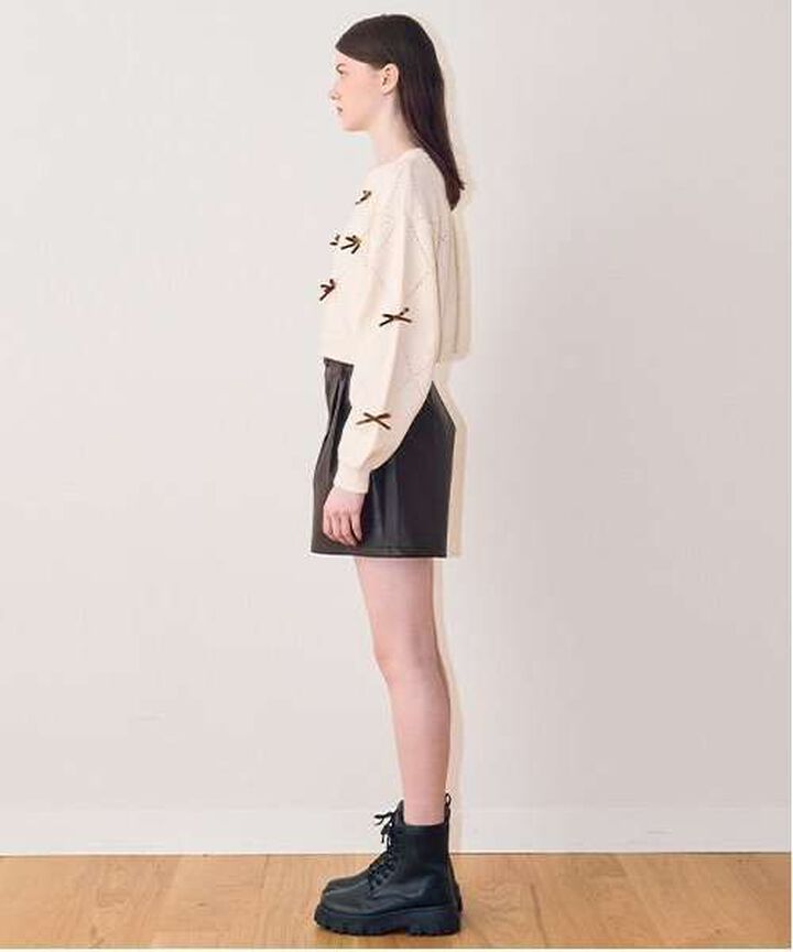 Faux Leather Shorts,Black, medium image number 8