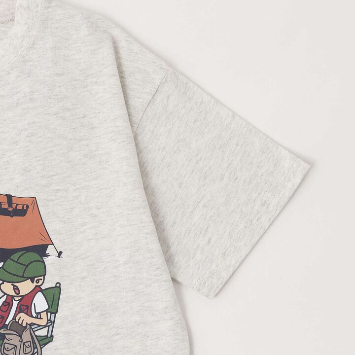 [100% Cotton] 365D OFUZAKE Summer Tee,Milky white, medium image number 7