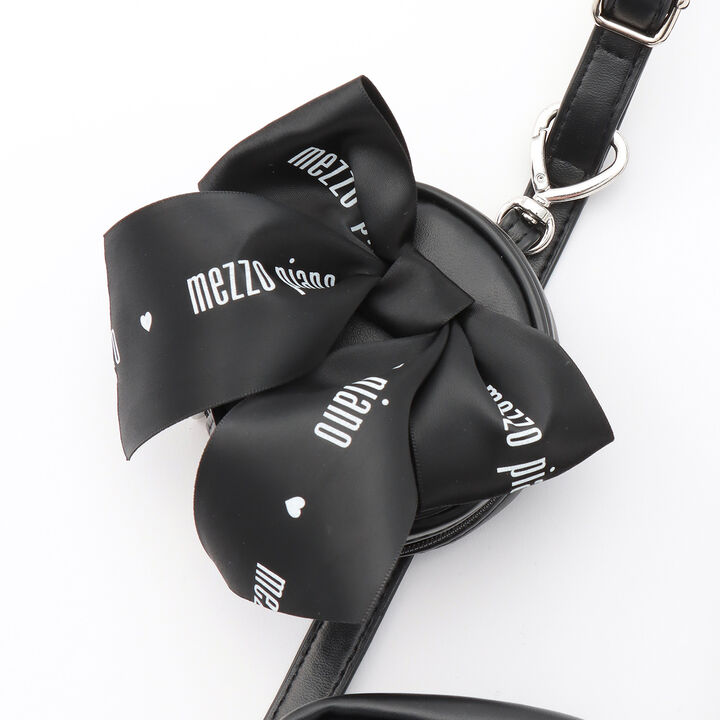 Mezzo Piano Mama Frill Ribbon Smartphone Shoulder Bag,Black, medium image number 2