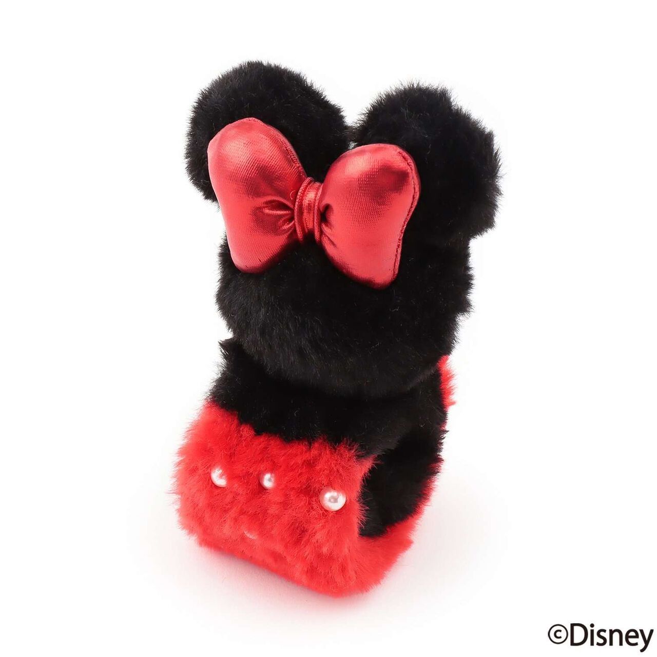 [Disney] Curly Faux Fur Charm,Red, large image number 6