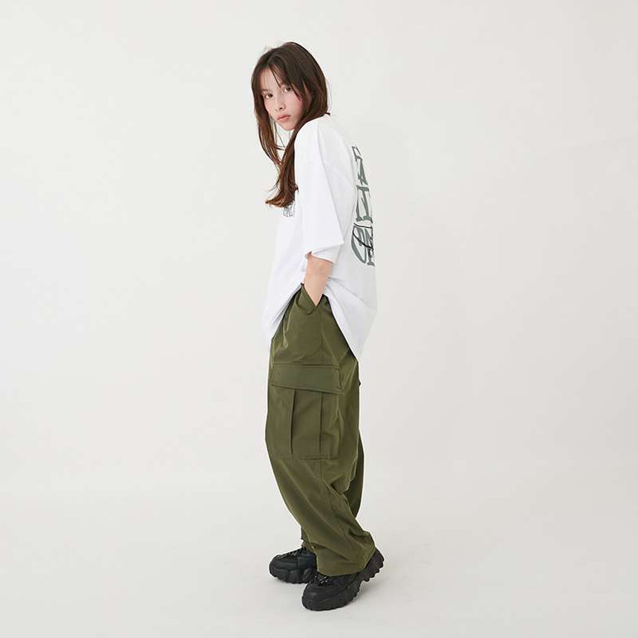 [Cool Touch] High Cool Cotton Dog Print Short Sleeve T-Shirt,Blue, large image number 19