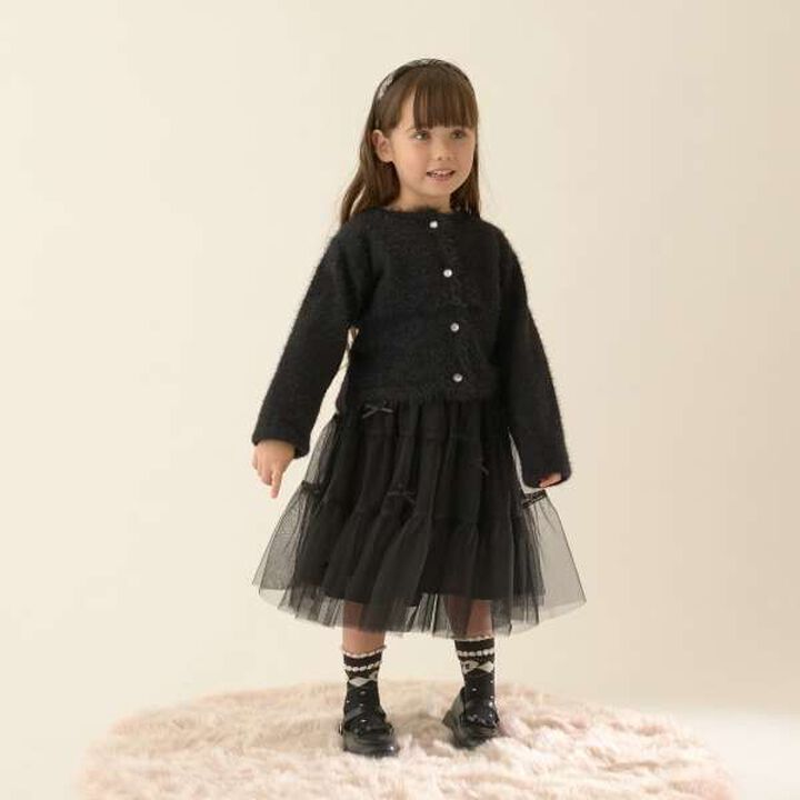 Shaggy Knit Cardigan,Red, medium image number 8