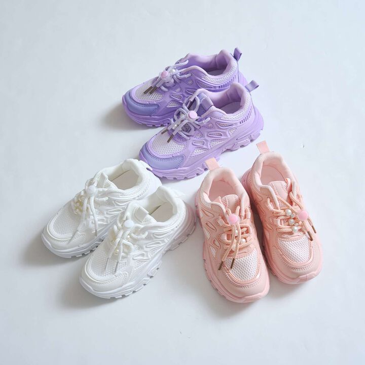 Pearl-Embellished Sneakers,Lavender, medium image number 7