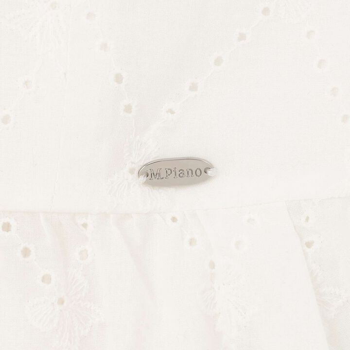 Ribbon Lace Tunic & [Cool Touch] T-Shirt Set,Off white, medium image number 5